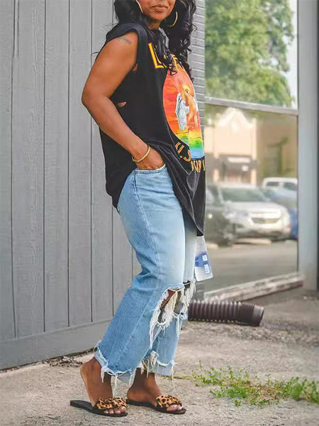 Morchique Cutout Straight Jeans