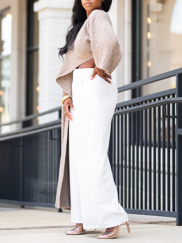Boat-Neck Knit Tunic Top