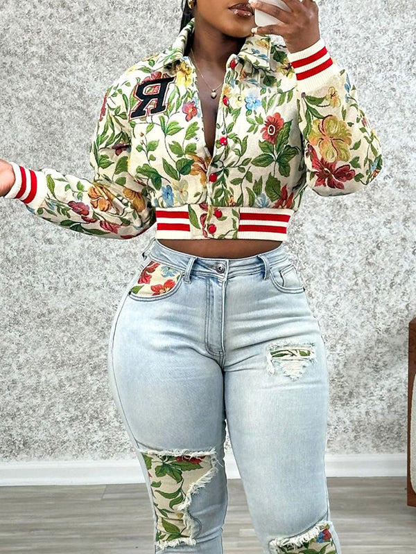 Morchique Printed Bomber Jacket