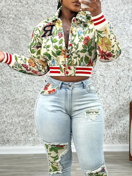 Morchique Printed Bomber Jacket