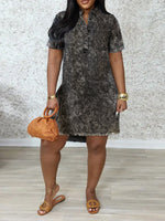Washed Denim Shirt Dress