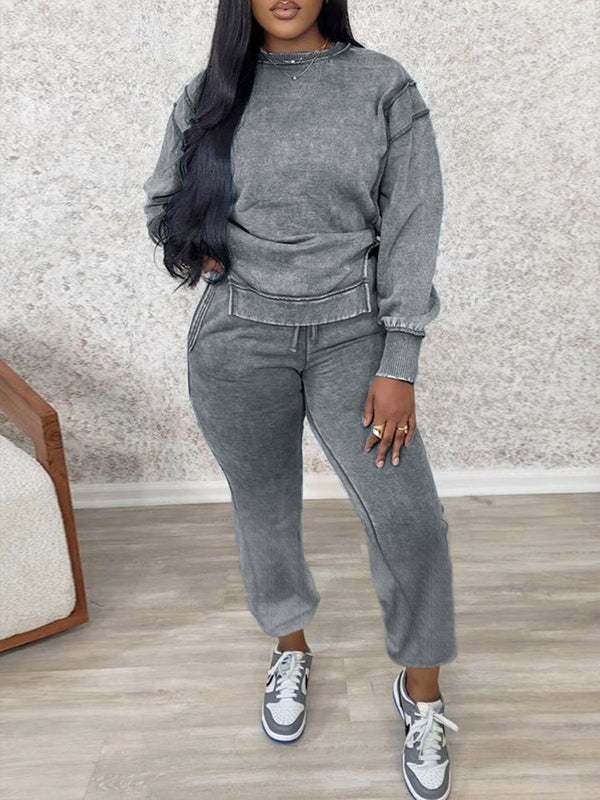 Printed Sweatshirt & Jogger Pants Set