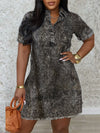 Washed Denim Shirt Dress