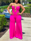 Strapless Wide-Leg Jumpsuit