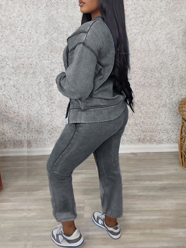 Printed Sweatshirt & Jogger Pants Set