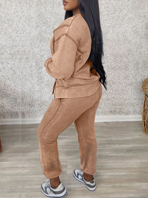 Printed Sweatshirt & Jogger Pants Set