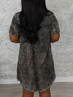 Washed Denim Shirt Dress