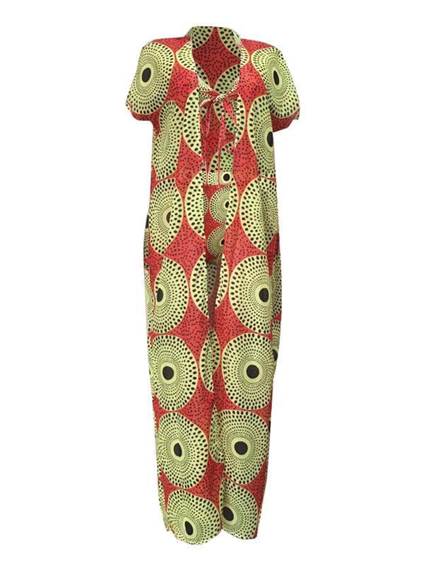 Morchique African Print Bikini With Cover