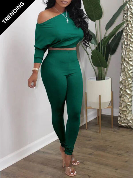 Morchique Boat-Neck Top & Pants Set