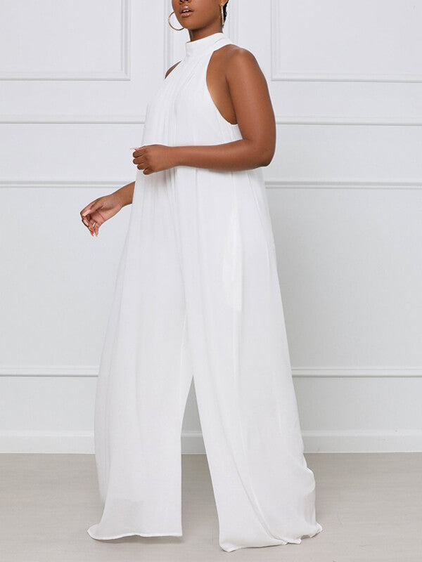 Morchique Sleeveless Chiffon Jumpsuit