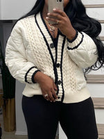Knit Combo Coat