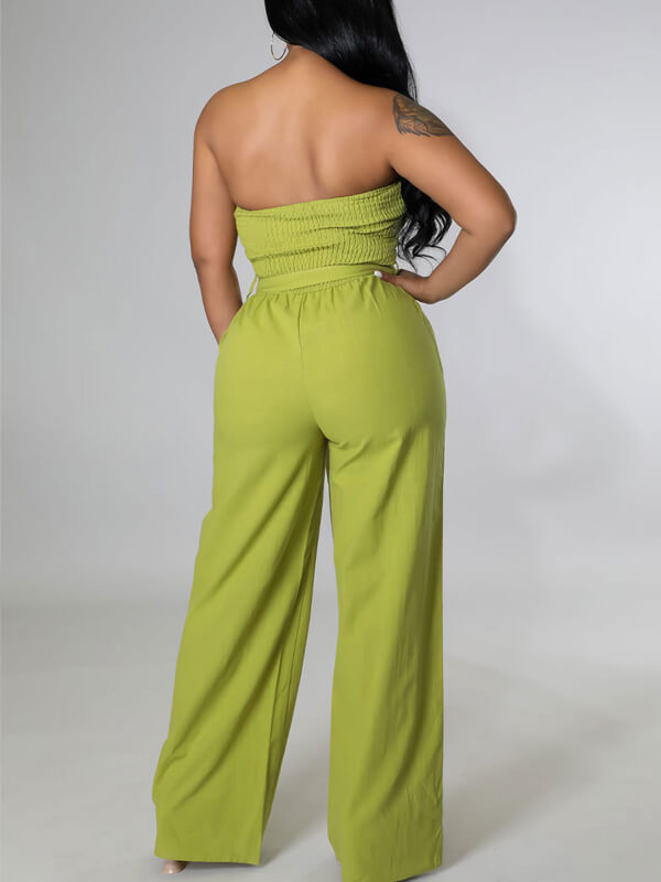 Morchique Strapless Belted Jumpsuit
