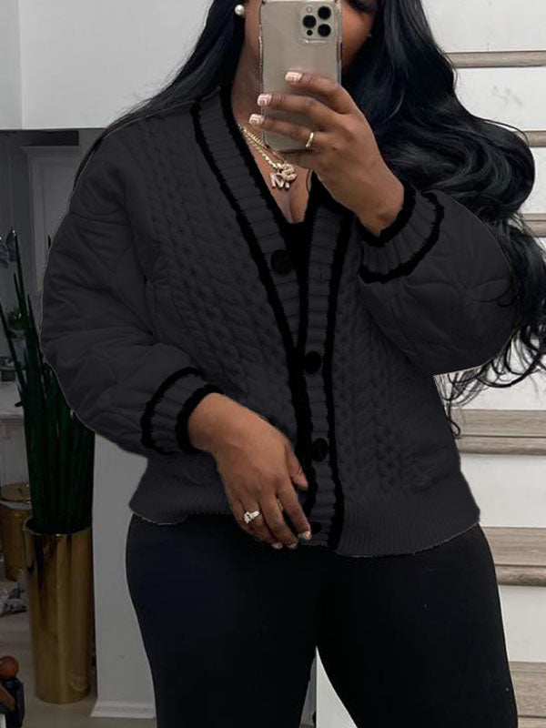 Knit Combo Coat