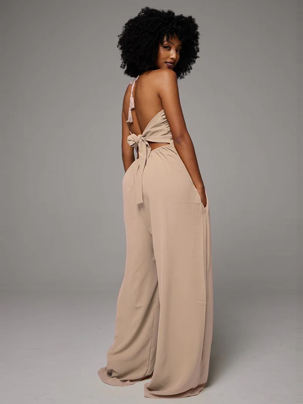 Morchique Halter Wide-Leg Jumpsuit