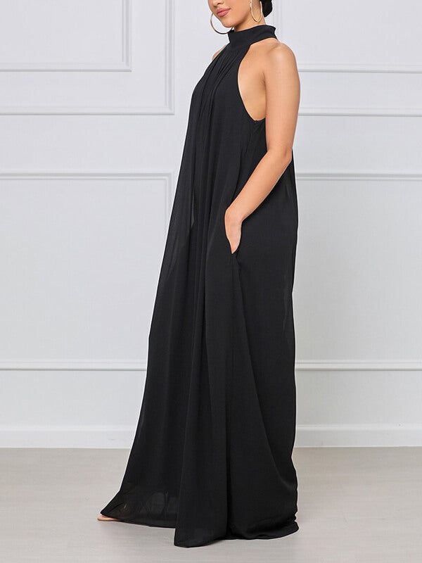 Morchique Sleeveless Chiffon Jumpsuit