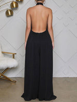 Halter Chiffon Jumpsuit