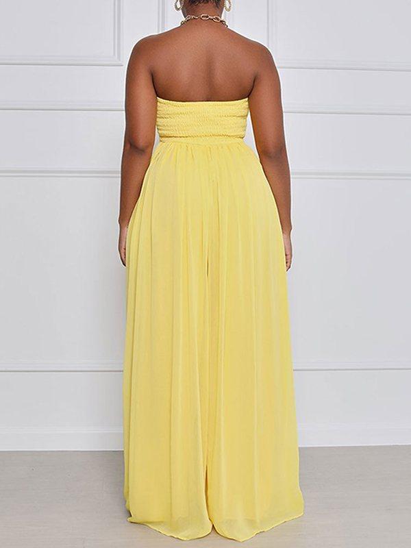 Morchique Bandeau Wide-Leg Jumpsuit