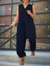 V-Neck Sleeveless Jumpsuit
