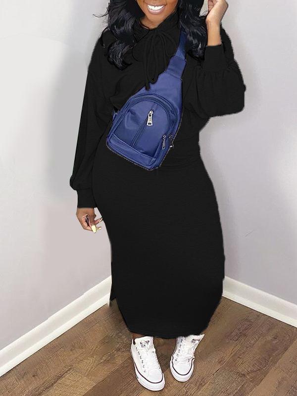 Morchique Pullover Hoodie & Skirt Set