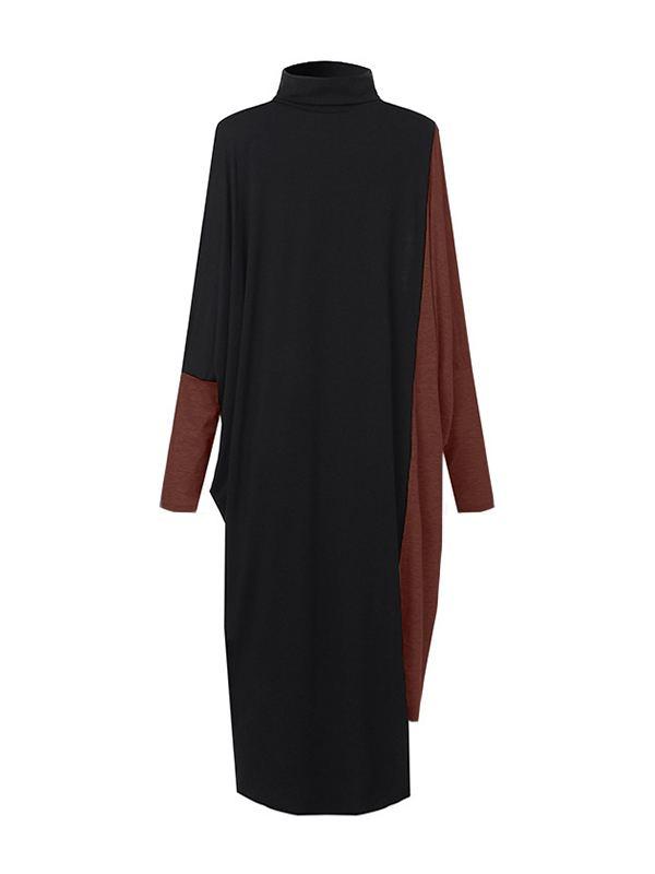 Morchique Two-Tone Turtleneck Dress