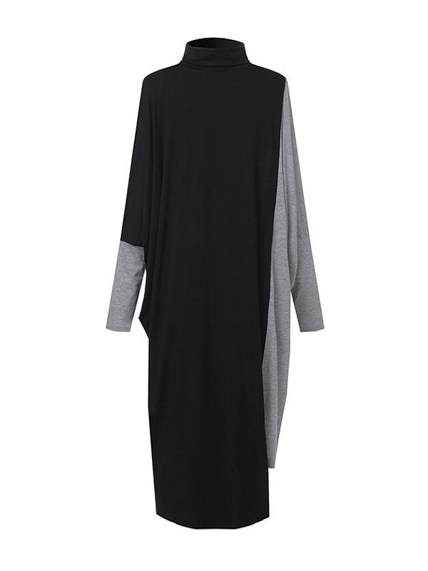 Morchique Two-Tone Turtleneck Dress