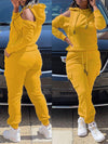 Cold-Shoulder Hoodie & Pants Set