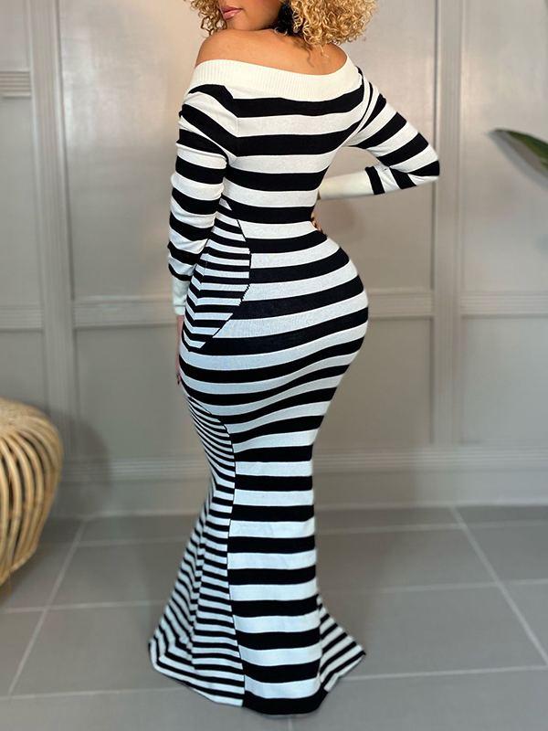 Stripe Mermaid Dress