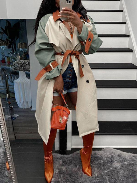 Morchique Colorblock Combo Trench