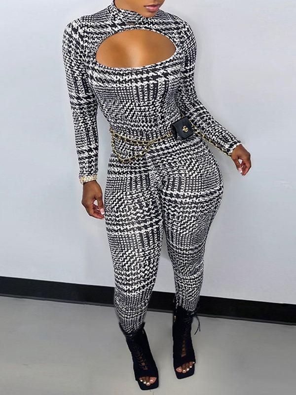 Morchique Printed Cutout Jumpsuit