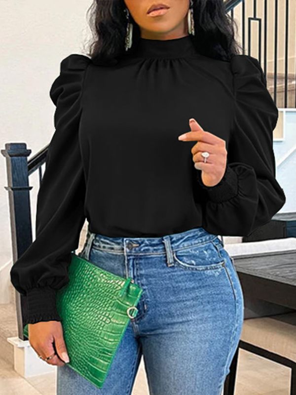 Morchique Tied-Back Puff-Sleeve Top
