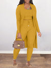 Solid Ribbed 3PC Set
