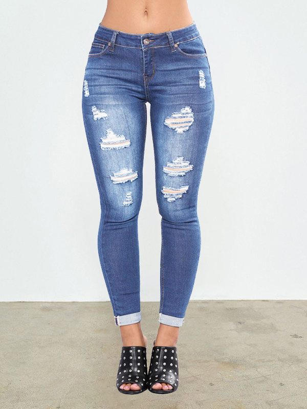 Distressed Skinny Jeans