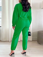 Button Front Jumpsuit