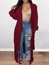 Tied Fringe Cardigan