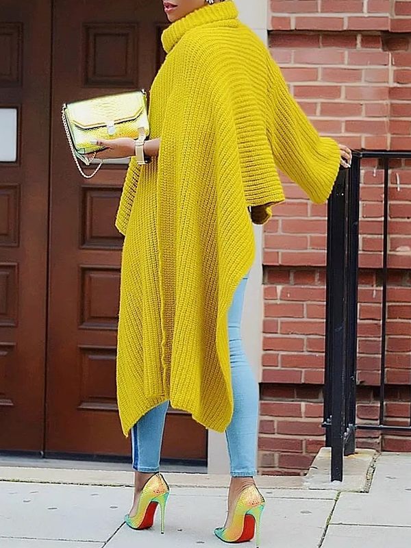 Morchique Knit Turtleneck Tunic Top