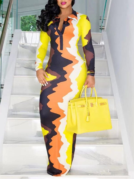 Morchique Printed Polo Dress