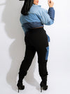 Colorblock Puffer Coat