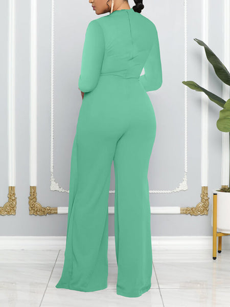 Morchique Solid Draped Jumpsuit