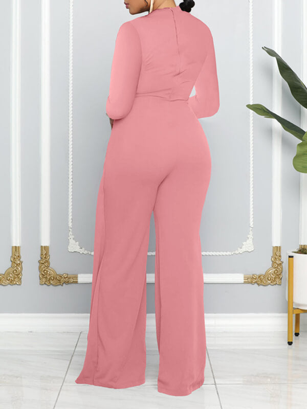 Morchique Solid Draped Jumpsuit