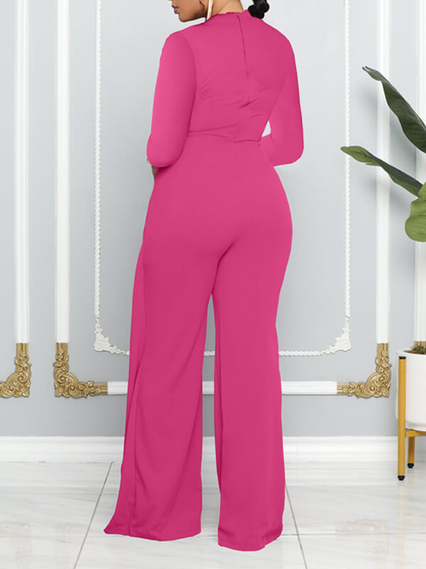 Morchique Solid Draped Jumpsuit