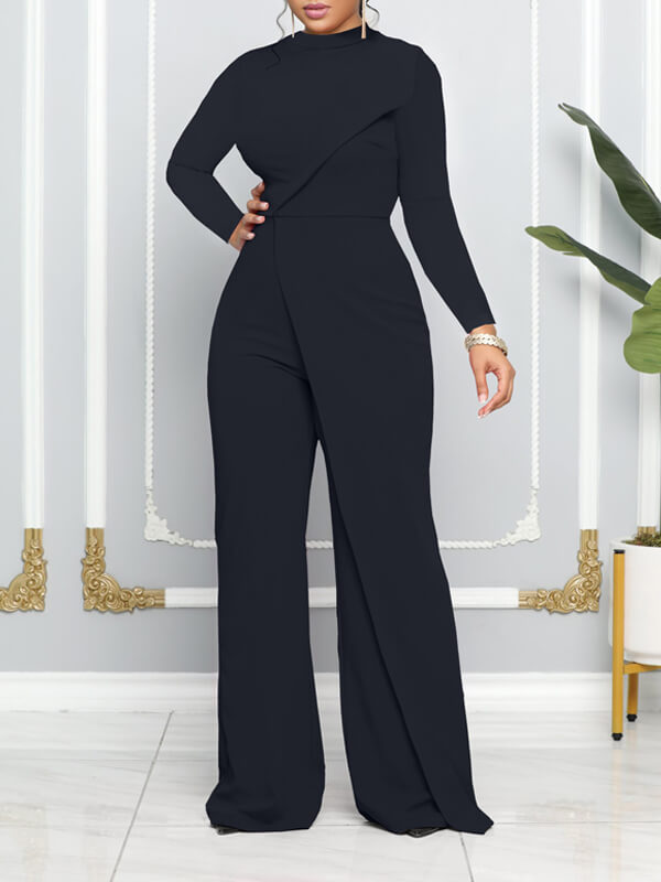 Morchique Solid Draped Jumpsuit
