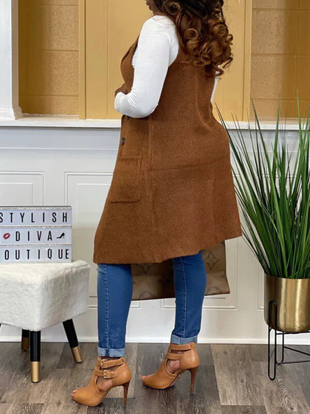 Morchique Knit Lapel Vest