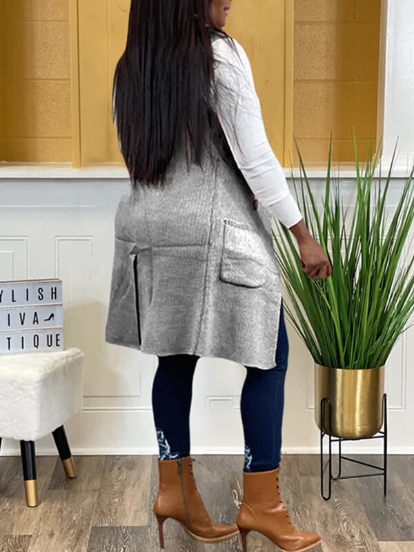 Morchique Knit Lapel Vest