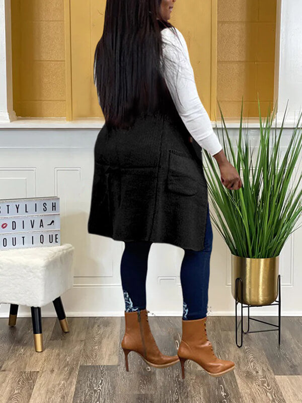 Morchique Knit Lapel Vest