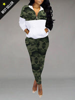 Camo Zip Top & Pants Set