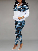 Camo Zip Top & Pants Set
