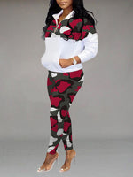 Camo Zip Top & Pants Set