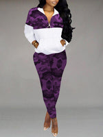 Camo Zip Top & Pants Set