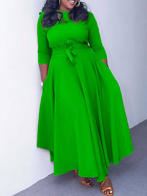 Morchique Solid Tied-Front Dress