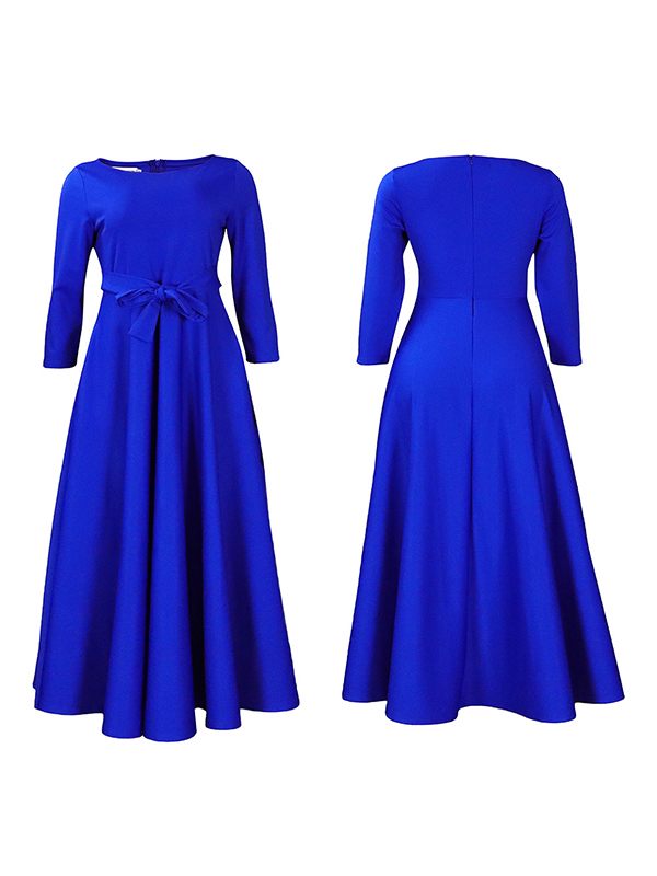 Morchique Solid Tied-Front Dress